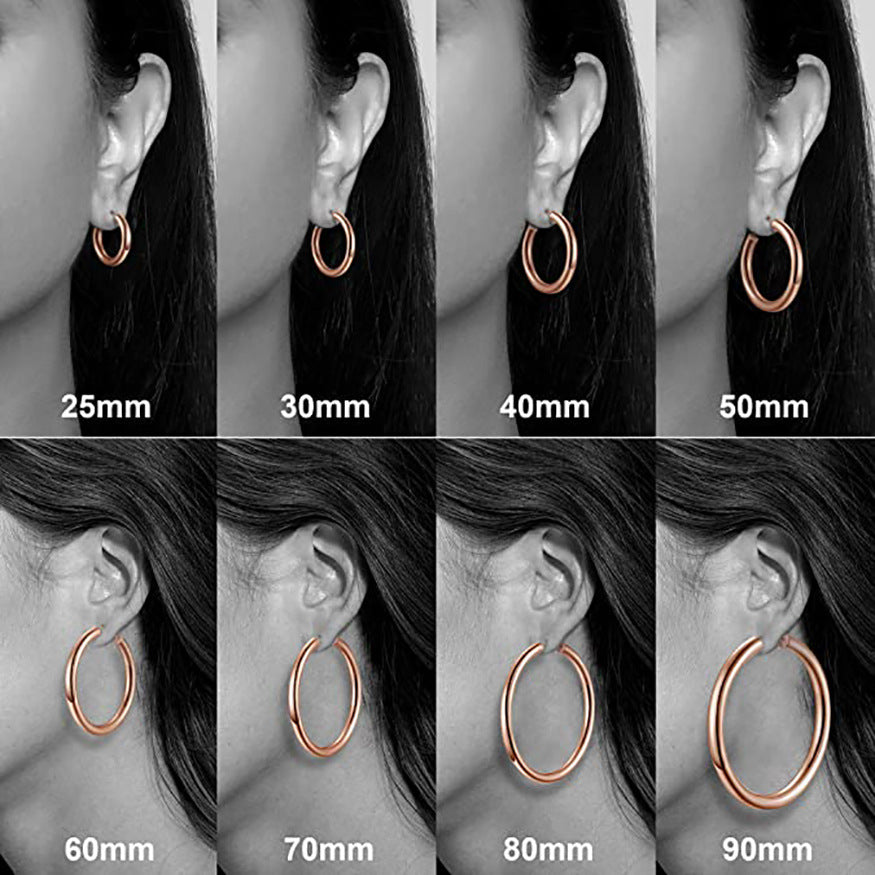 14K C-shaped Earrings