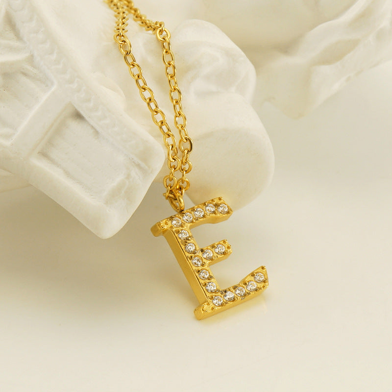 Titanium Letter Necklace