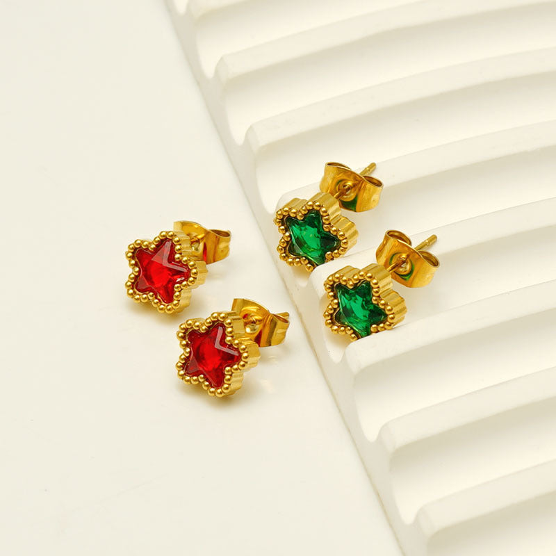Zircon Star Earring
