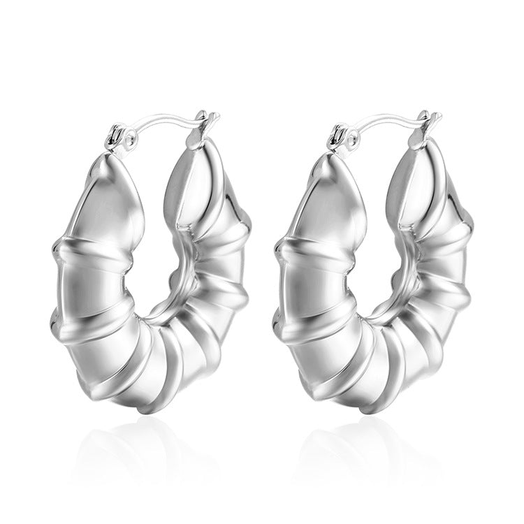 Stainless Hollow Earring