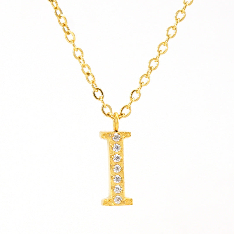 Titanium Letter Necklace
