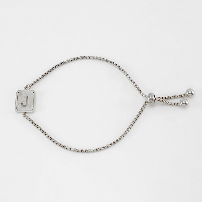 Hollow letter bracelet
