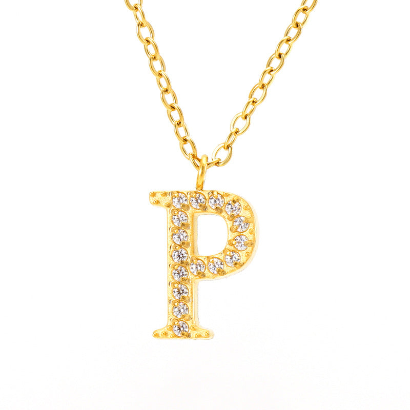 Titanium Letter Necklace
