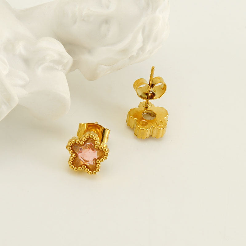 Zircon Star Earring