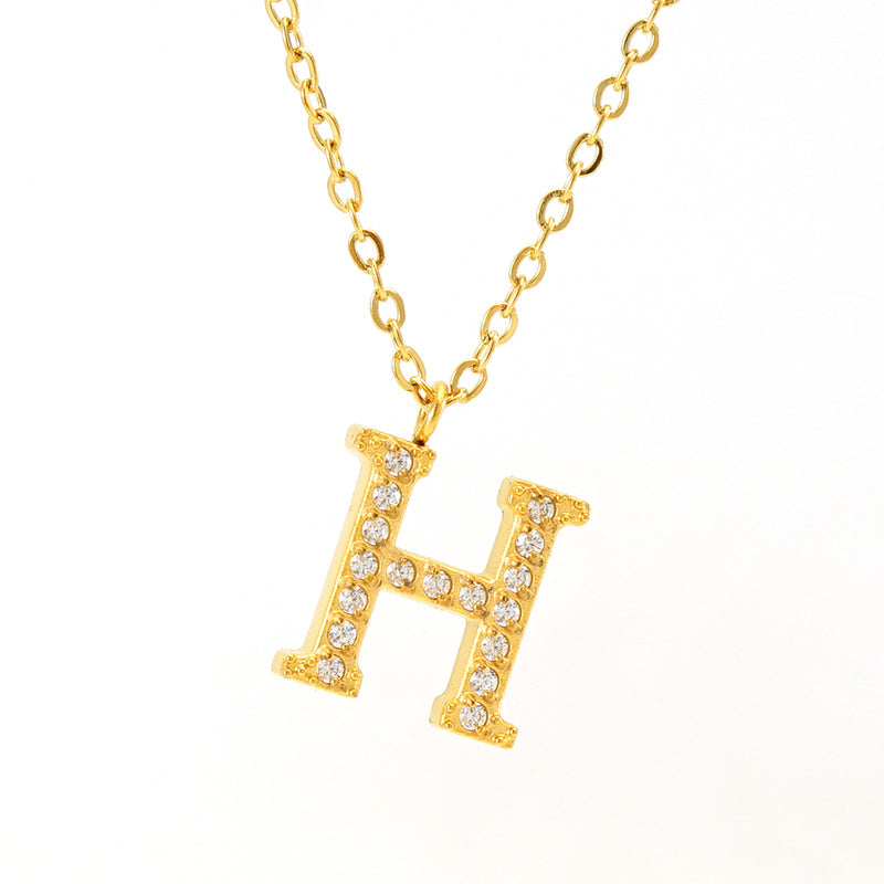Titanium Letter Necklace