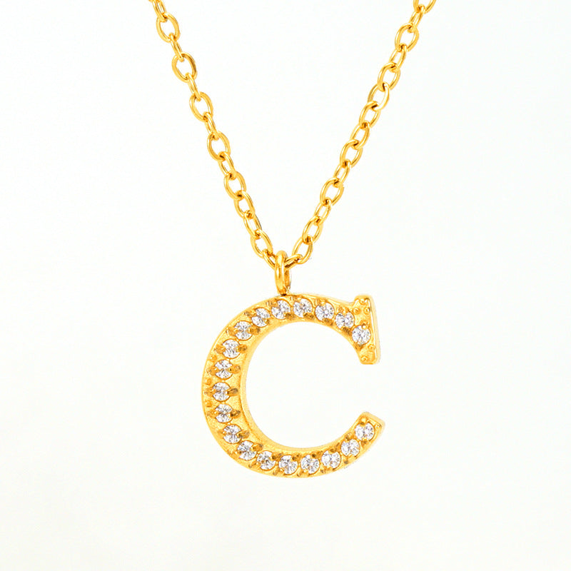 Titanium Letter Necklace
