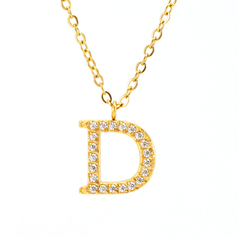 Titanium Letter Necklace
