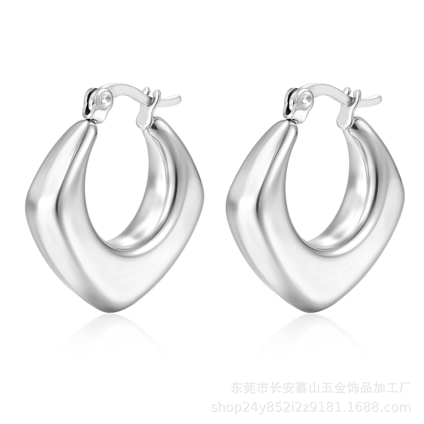 Stainless Hollow Earring