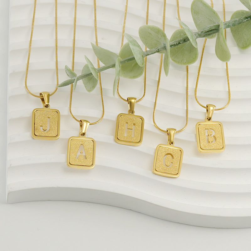 Sandpress Letter Necklace
