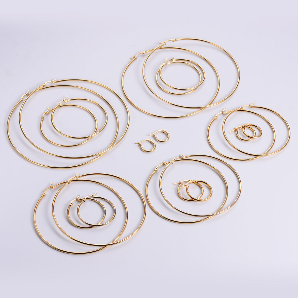 Stainless Buckle Earring