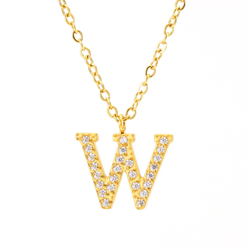 Titanium Letter Necklace