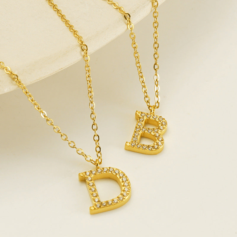 Titanium Letter Necklace