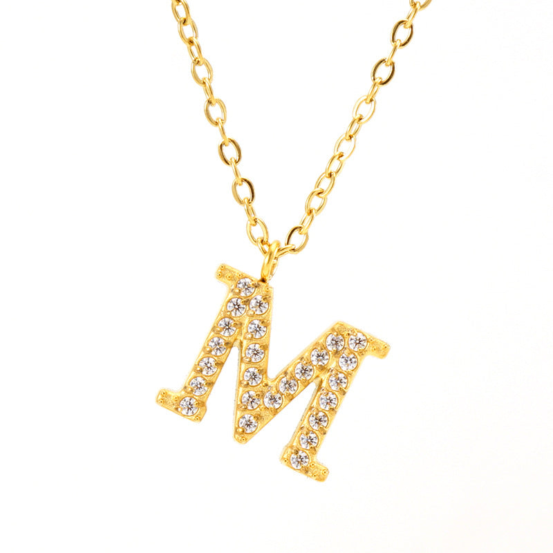Titanium Letter Necklace