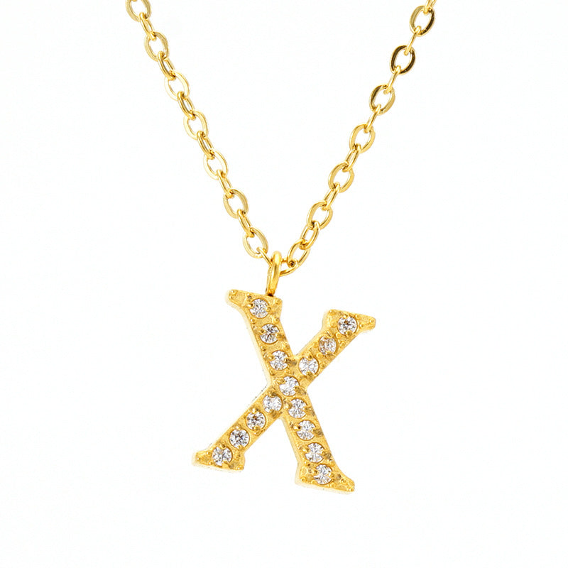 Titanium Letter Necklace
