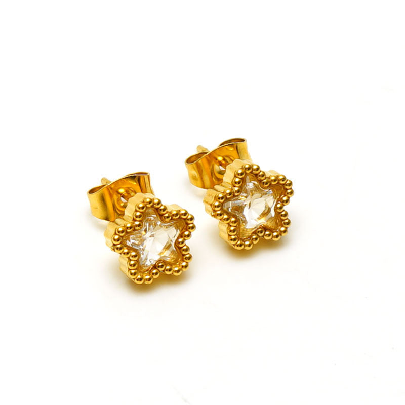 Zircon Star Earring