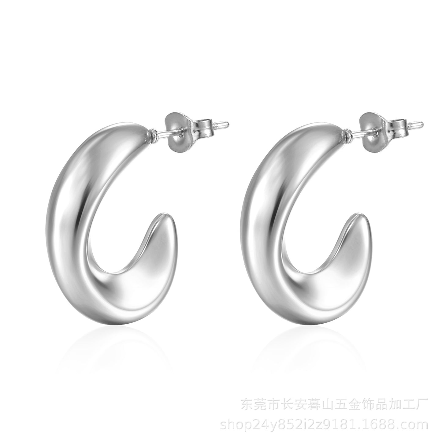 Stainless Hollow Earring