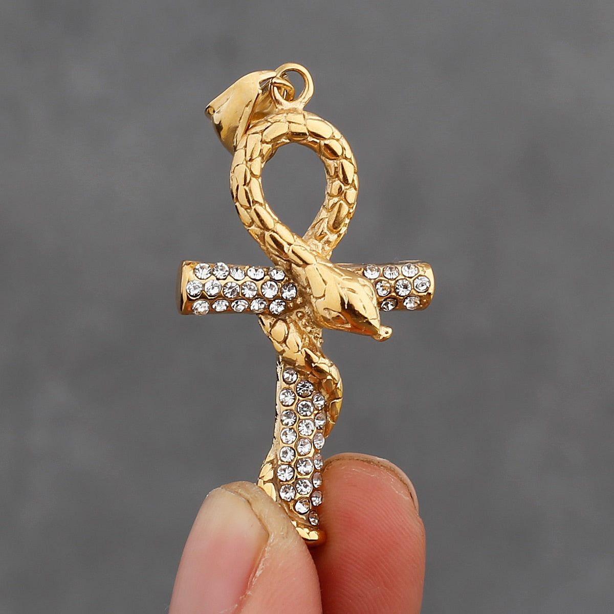 Faith Serpent Cross Necklace