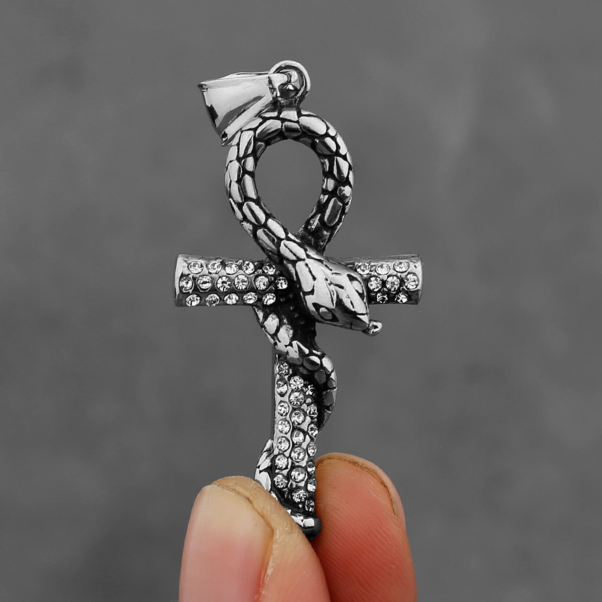 Faith Serpent Cross Necklace