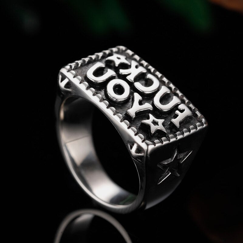 Letter Style Ring
