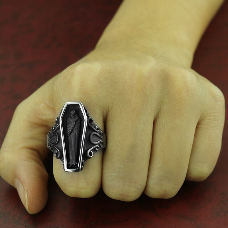 Mummy Stereoscopic Coffin Ring