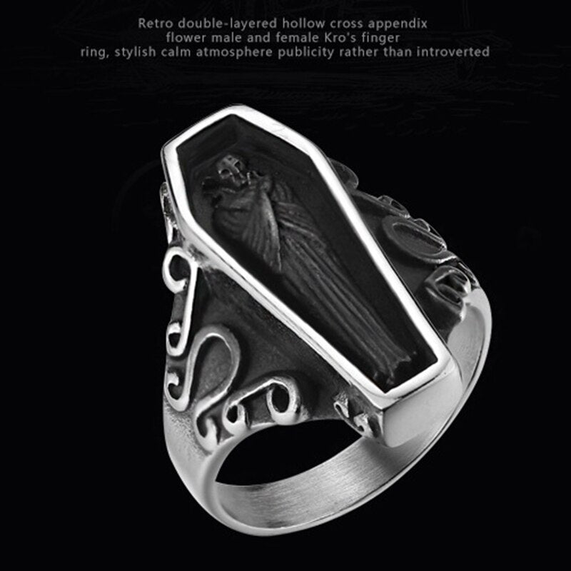 Mummy Stereoscopic Coffin Ring