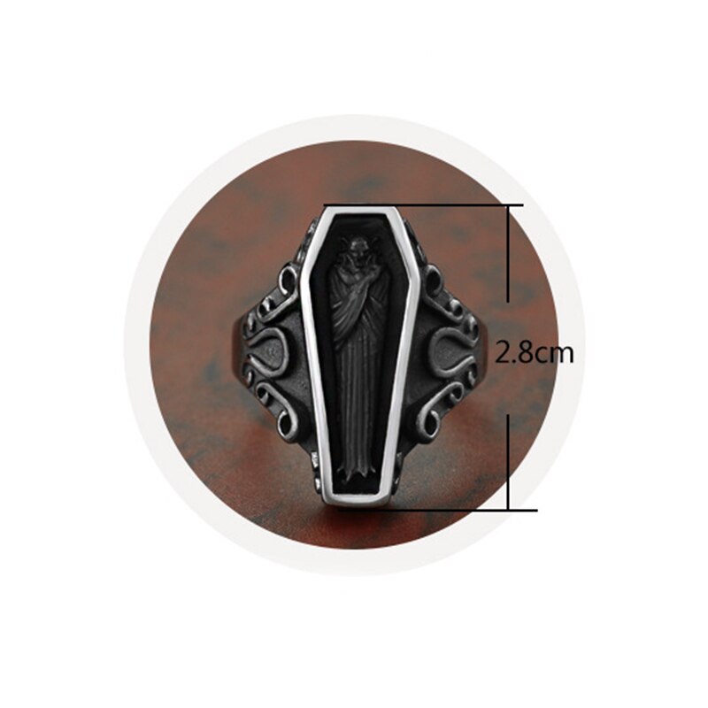 Mummy Stereoscopic Coffin Ring