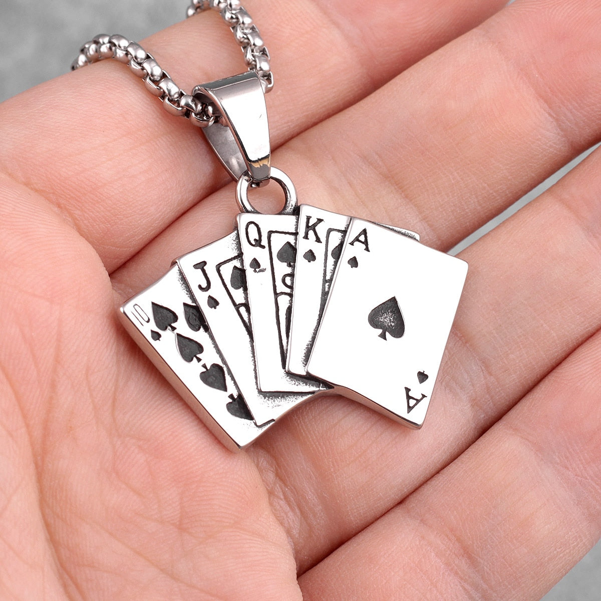 Poker Gambling Necklace