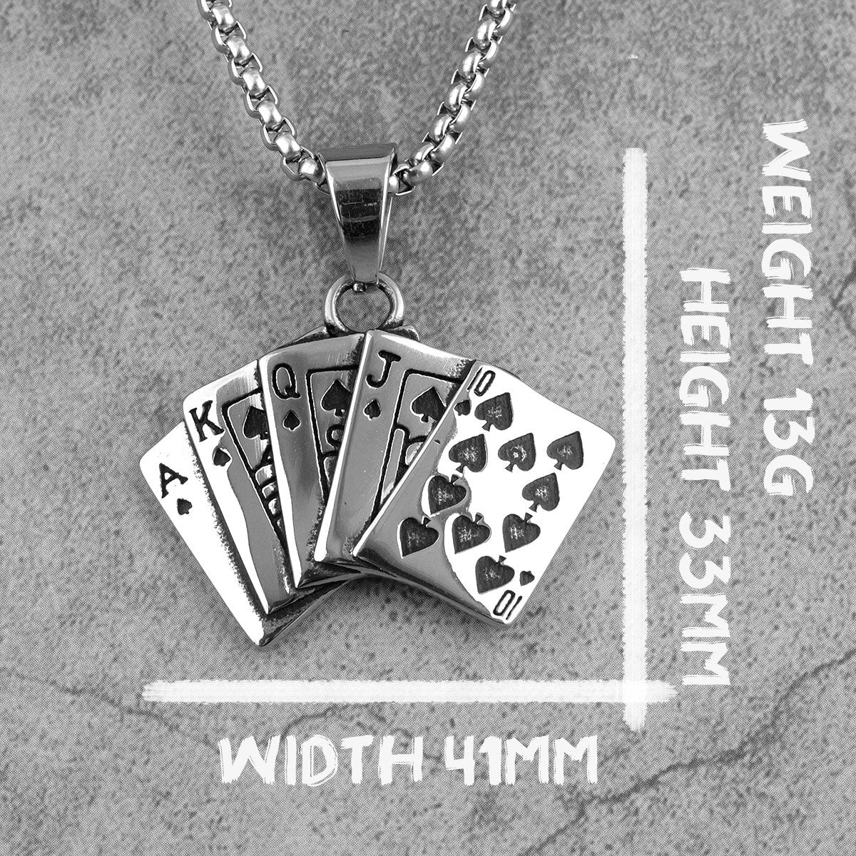 Poker Gambling Necklace