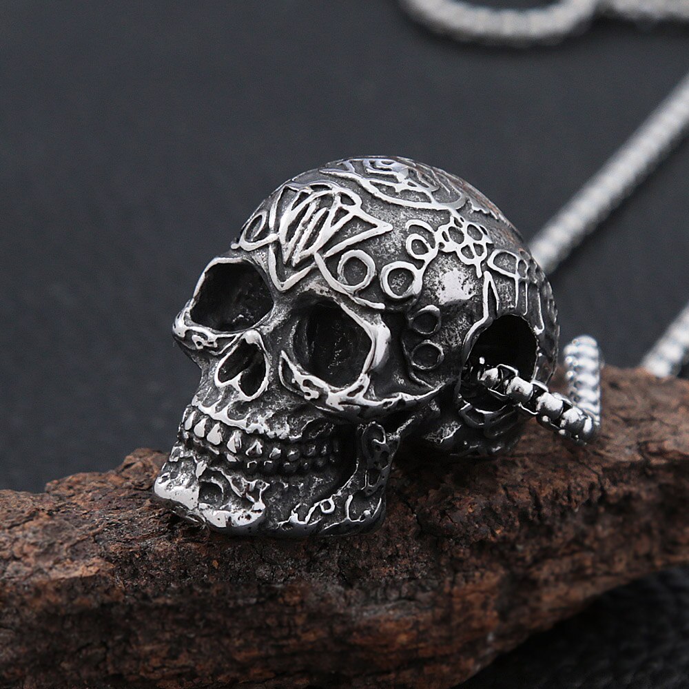 Gothic Skull Pendant Necklace