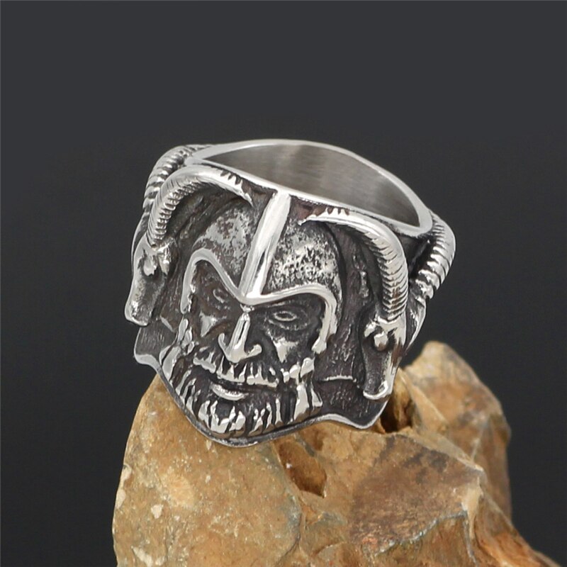 Odin Sheep Head Rune Ring