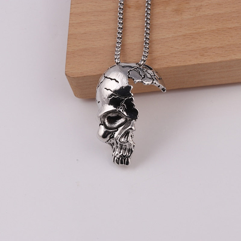 Half Skull Necklace