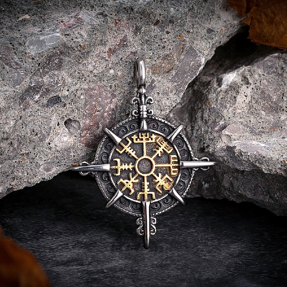 Runes Compass Necklace