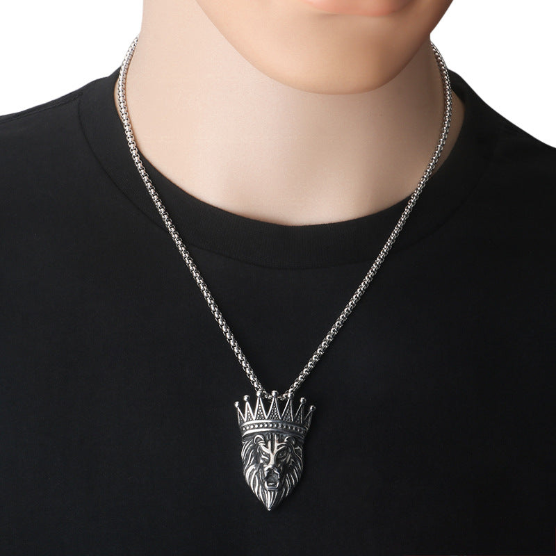 Crown Lion Necklace