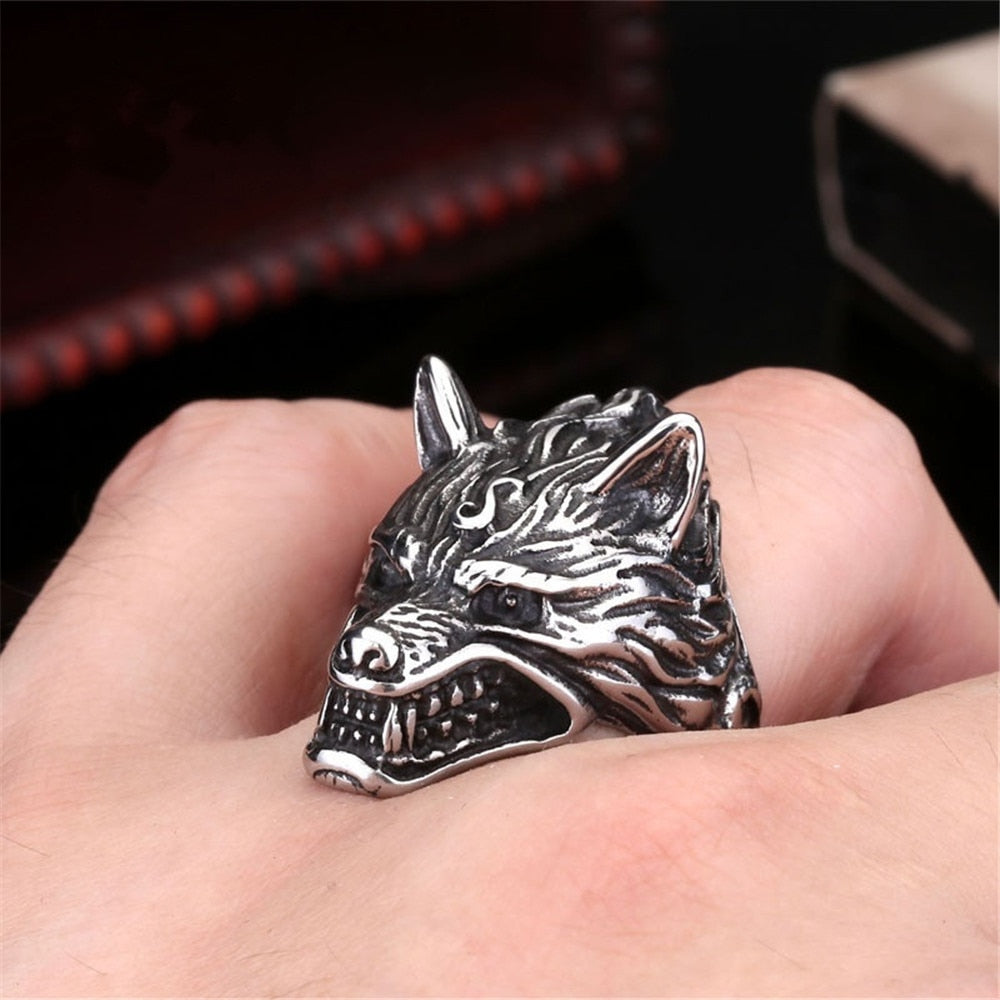 Personality Wolf Head Ring