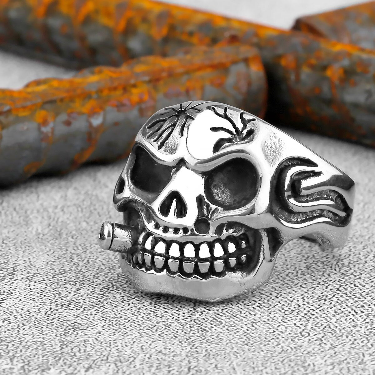 Devil Skull Smoke Ring