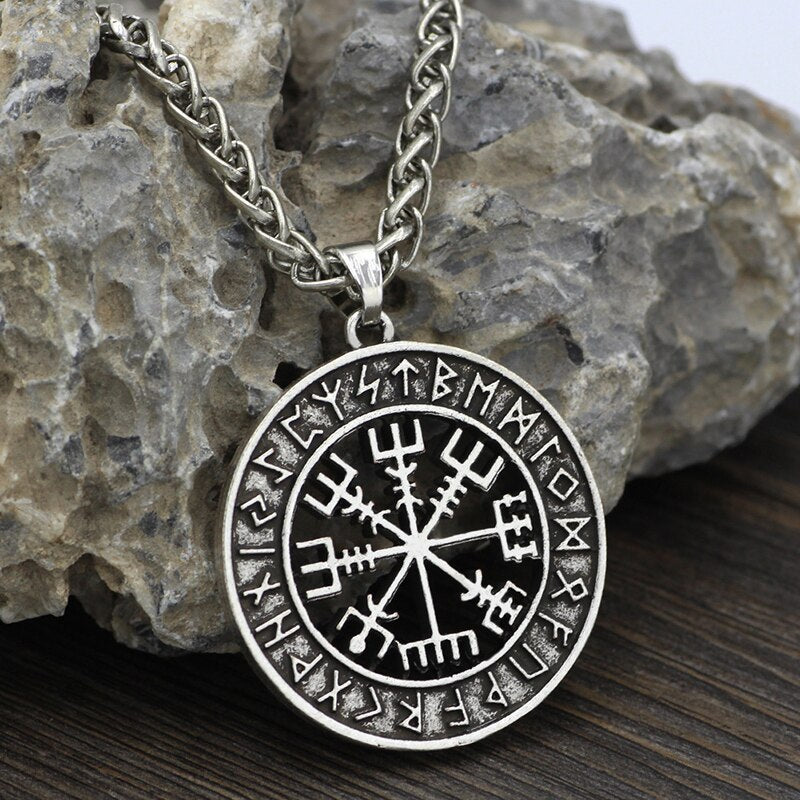 Compass Rune Amulet Necklace