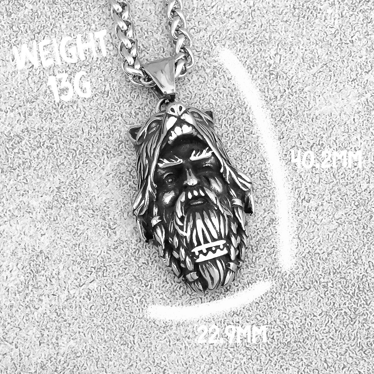Mythology Wolf Head Pendant Necklace