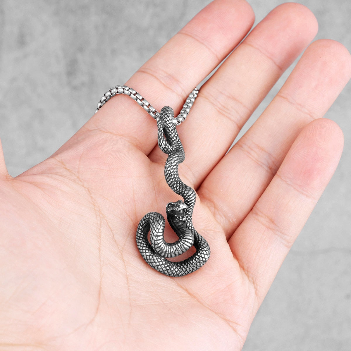 Viper Snake Animal Necklace