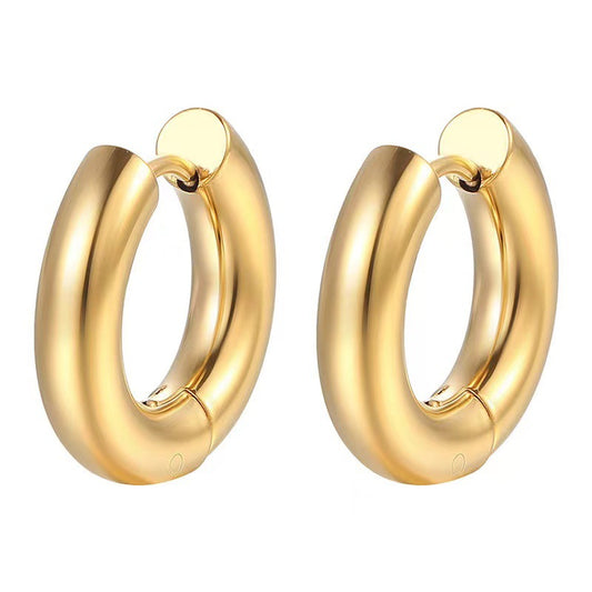 Round Wire Titanium Steel Earring