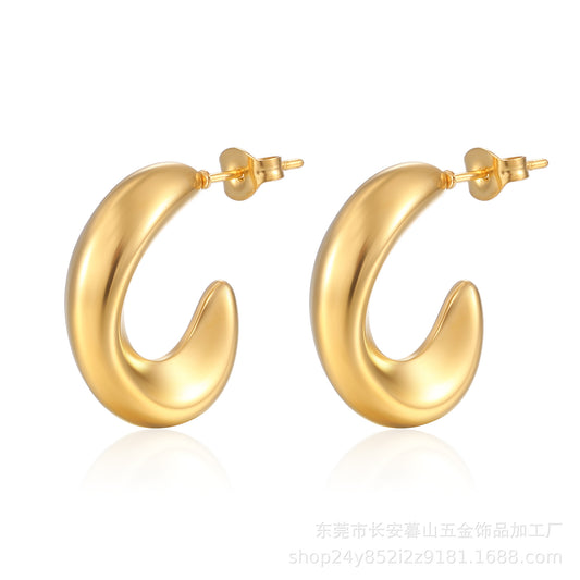 Stainless  Hollow Earring