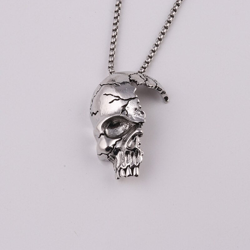 Half Skull Necklace