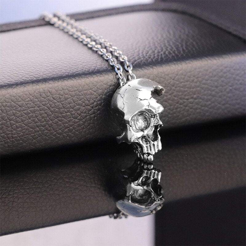 Half Skull Necklace