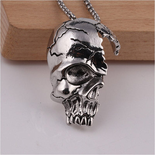 Half Skull Necklace