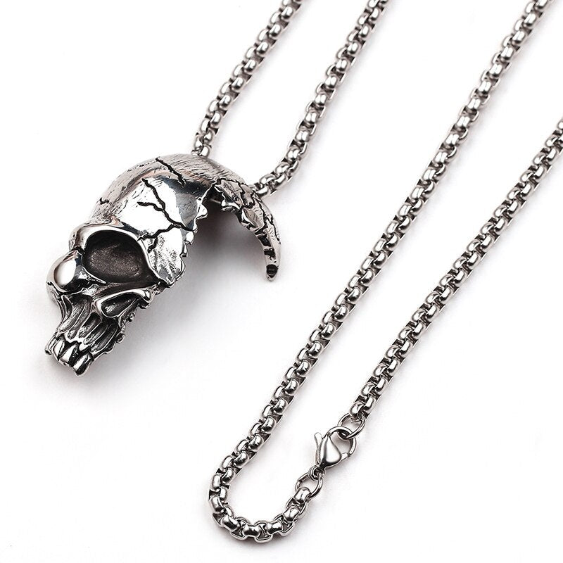 Half Skull Necklace