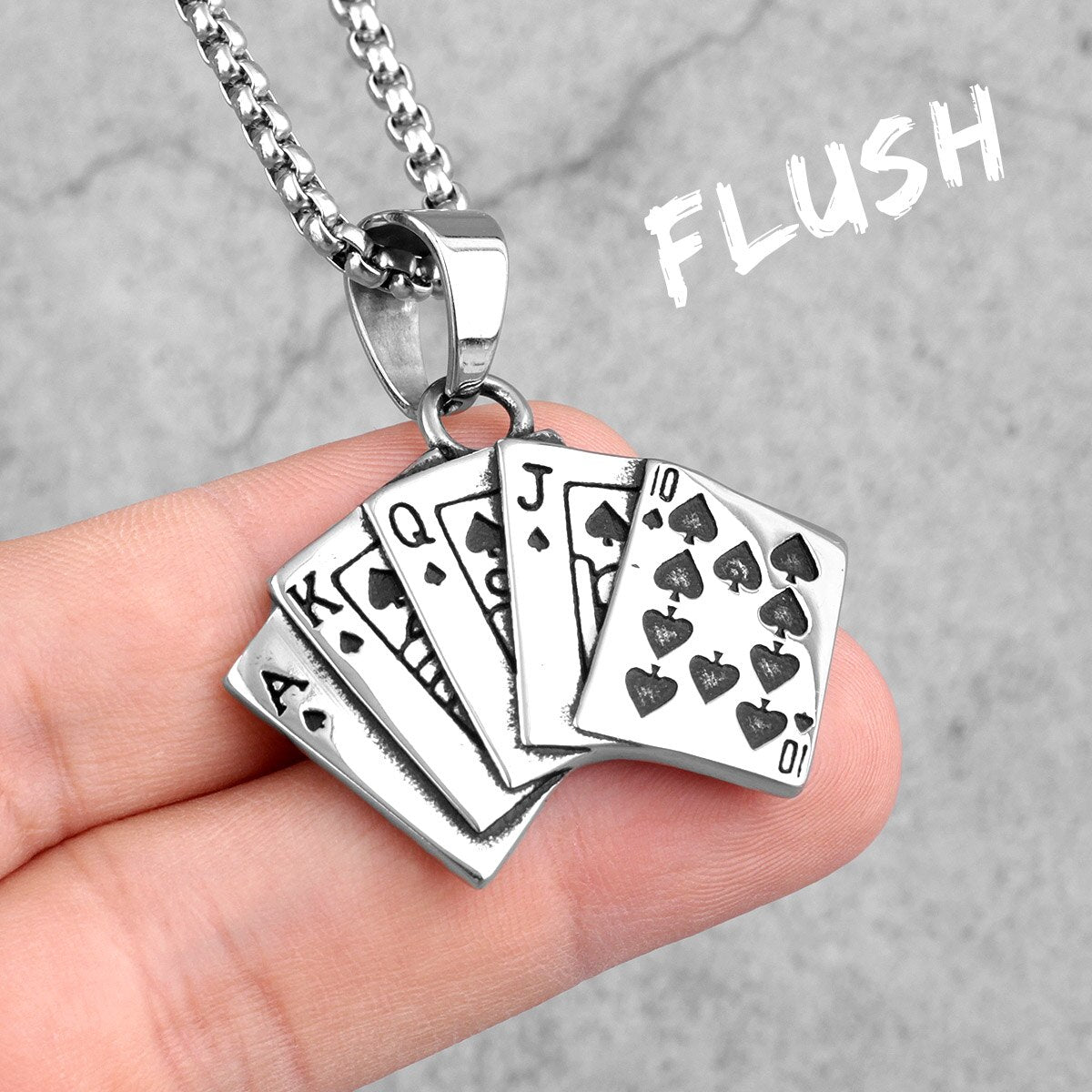 Poker Gambling  Necklace