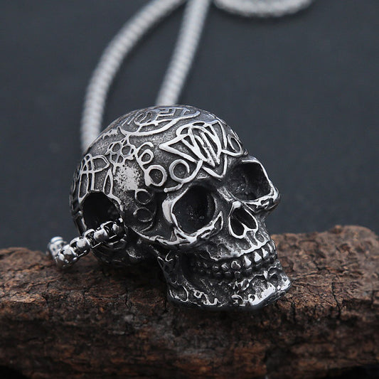 Gothic Skull Pendant Necklace