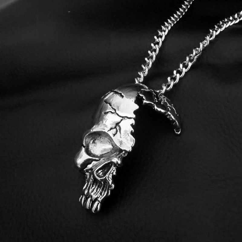 Half Skull Necklace