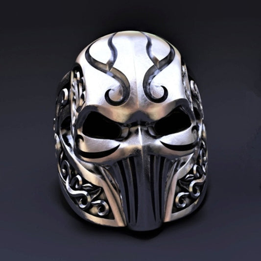 Gothic Face Mask Skull Ring