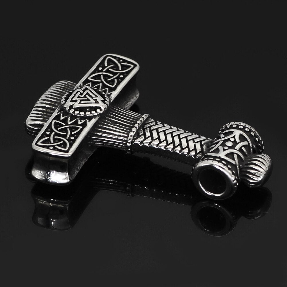 Mjolnir Valknut  Viking Necklace