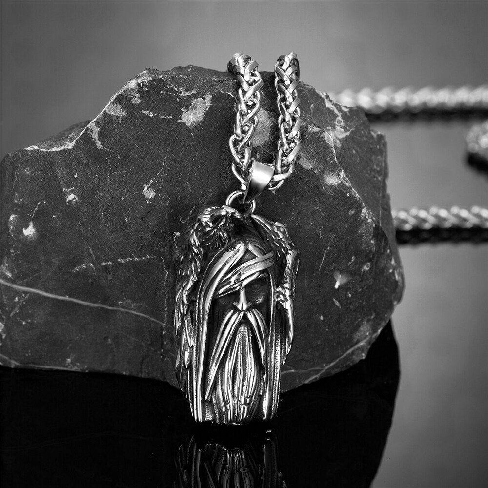 Odin Crow Necklace